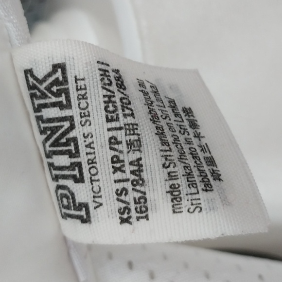 PINK VS Windbreaker Jacket Zip Front Hidden Hood As Is Size XS - Picture 7 of 7
